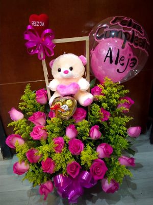 Columpio por 24 rosas y chocolate R108