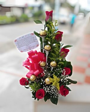 Escala de rosas y chocolates  R15