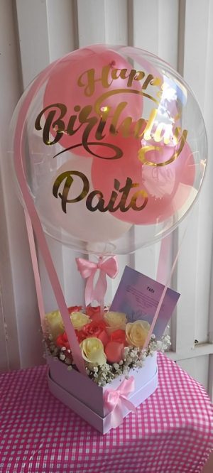 Burbuja corazon de rosas R87