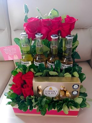 Rosas, ferrero y cerveza R159